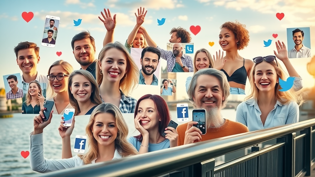 Montage of branded social media posts supporting digital footprint analysis, engaging with diverse London audience — Instagram, Facebook overlays