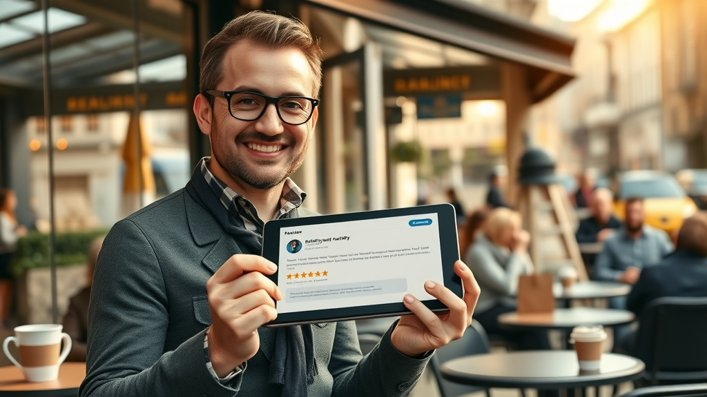 London SMB Google AI overview success café business owner positive reviews AI overview search ranking